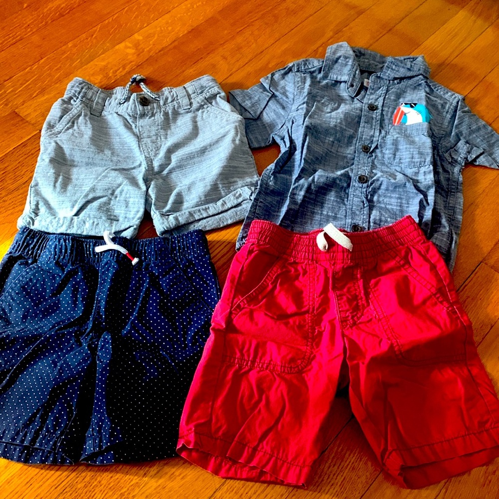 3T cat and Jack and red are old navy short